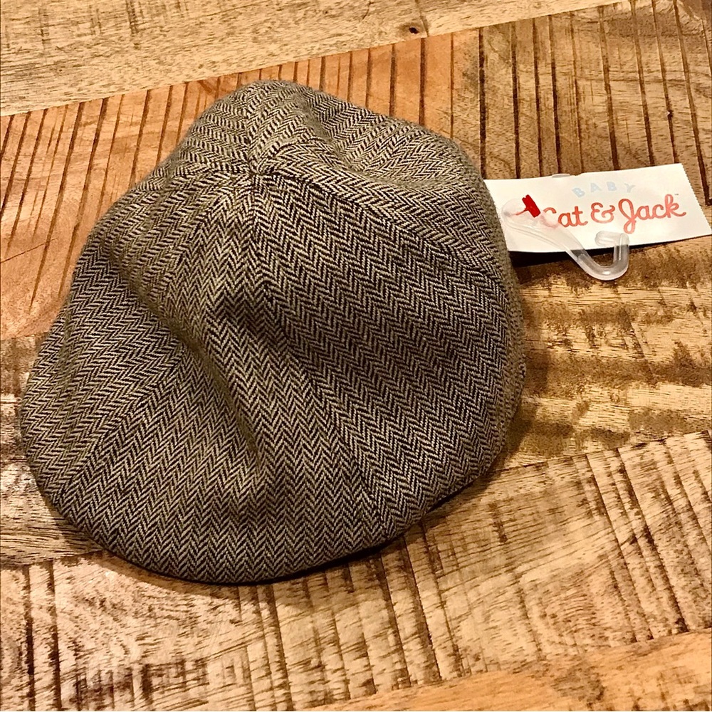 NWT✨ Cat & Jack 6-12 Months Herringbone Newsboy Hat